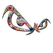 Adesivo no fear sticker bomb auto moto casco decal tuning helmet print pvc 1 pz.