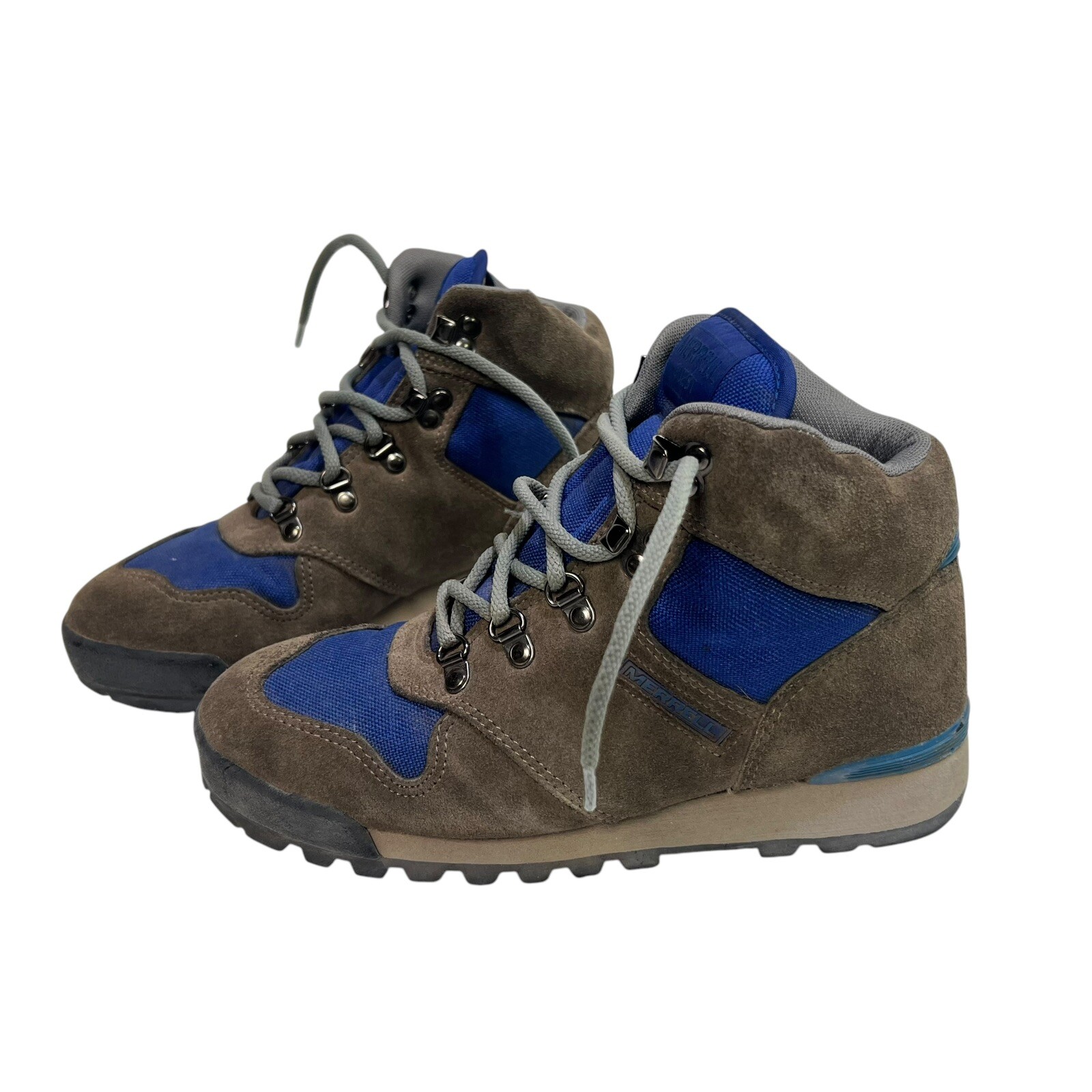 Stivali da trekking vintage Merrell taglia 6 5 pelle viola donna Quest Gorpcore