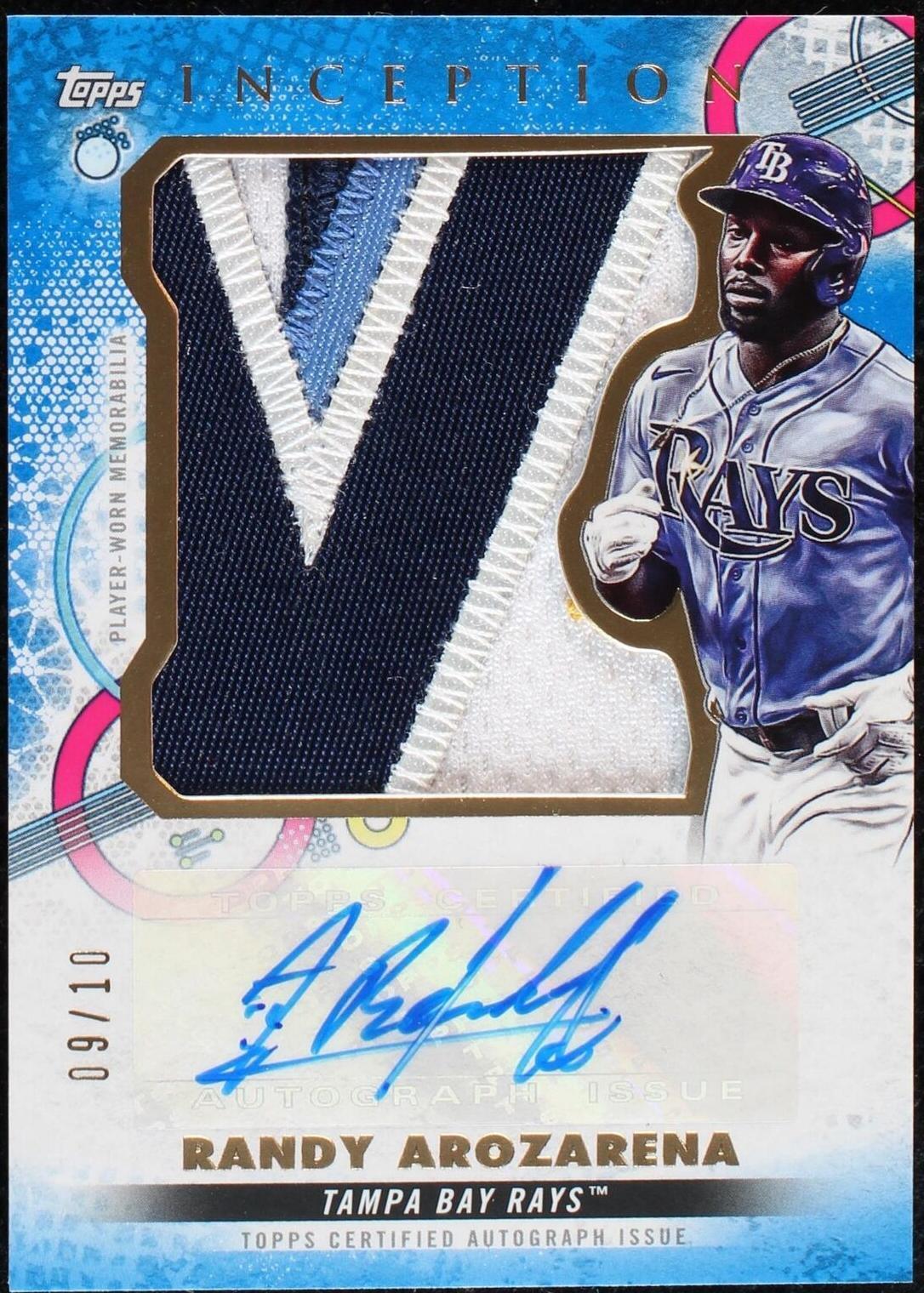 Topps Product Inception 2022 Topps Inception - Inception Autograph Jumbo Patch Randy Arozarena ...