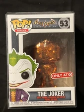 Funko POP! Heroes 53 Arkham Asylum The Joker Orange Brand NIB & Protective Case