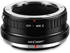 K F Concept Lens Adapter for Contax/Yashica C/Y Lens to Nikon Z Z6 Z7 Cameras