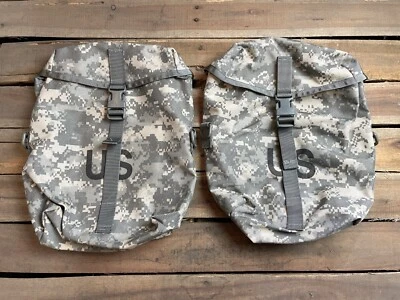 GENUINE U.S. MILITARY ISSUE QTY 2 US Military MOLLE ACU SUSTAINMENT POUCH for US ARMY Rucksack Back Pack NIB