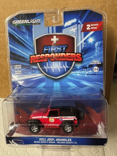 1:64 Greenlight First Responders S2 - 2011 Jeep Wrangler - Beach Safety #67060 - 第 1/3 張圖片