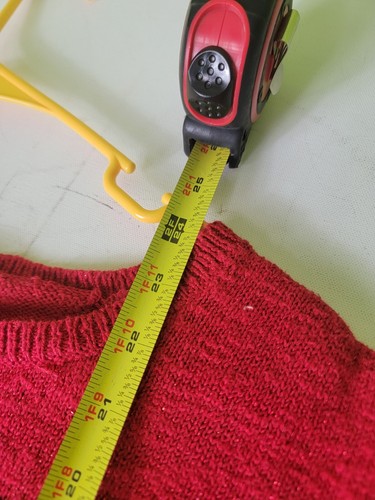 Justice Brand Girls Sweater Size 16 Knit ROCK Spellout Red - Picture 6 of 6