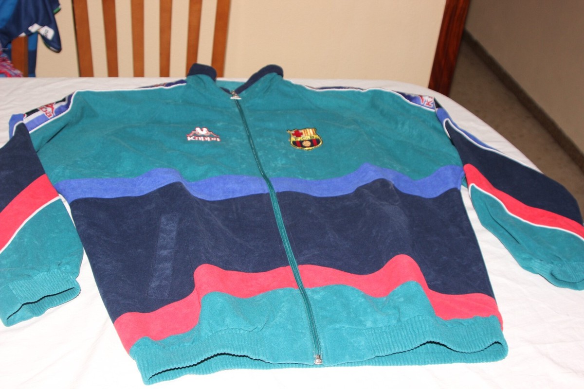 CHANDAL FUTBOL KIT COMPLETO OFICIAL FC BARCELONA (1995/97) KAPPA Talla 