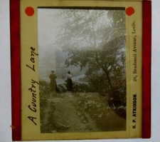 Magic Lantern Slide H.P. Atkinson Social History Country Lane