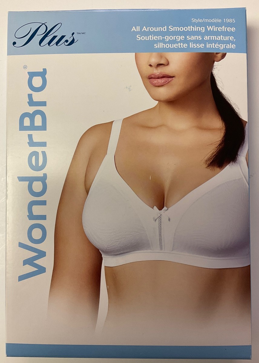 NWT Women's WonderBra Plus W1985 Back Side Smoothing Wirefree