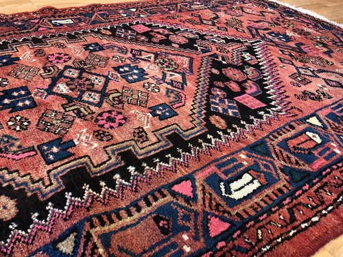Terrific Tribal - 1940s Antique Oriental Rug - Nomadic Carpet - 3.6 x 6.10 ft. - Picture 7 of 9