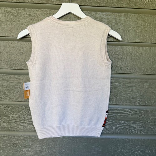 Gymboree Thanksgiving Turkey Sweater Vest Novelty Holiday Boys Youth Size 7 NWT - Picture 8 of 8