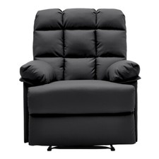 PU Leather Recliner Armchair Sofa Relaxing Reclining Sleeper Chair Cinema Lounge