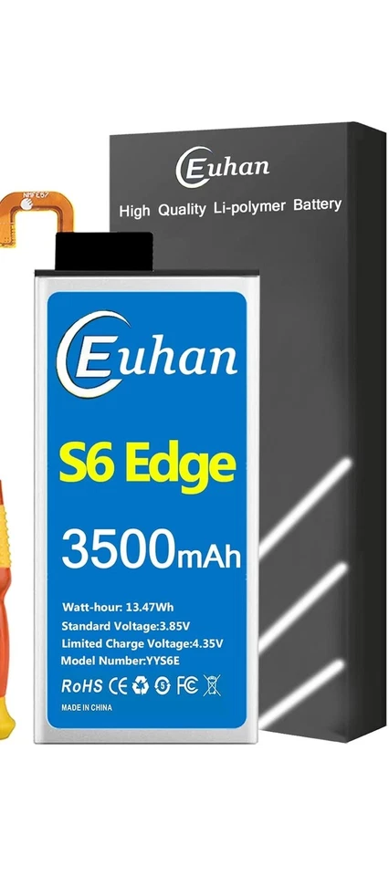 Batería Galaxy S6 Edge, [Actualizada] Euhan 3500mAh Li-Polímero EB-BG925ABE Foto 4 de 4