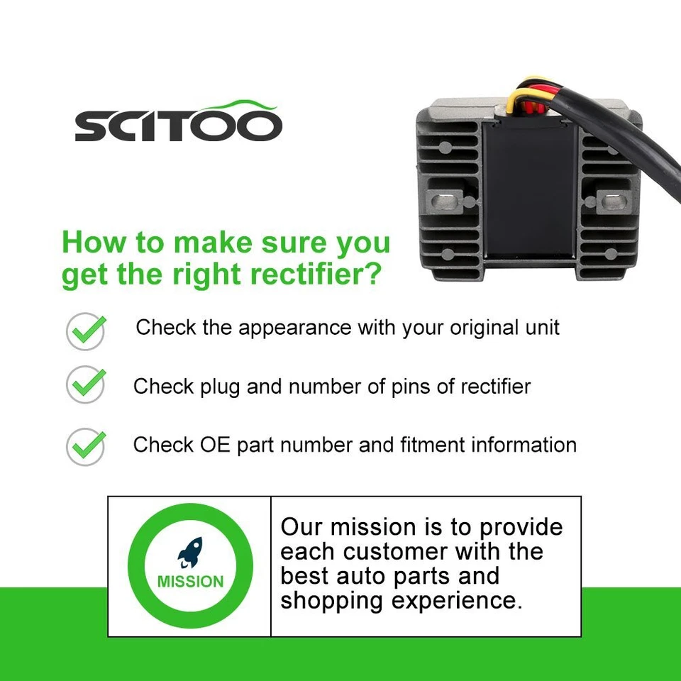 Regulador de voltaje rectificador SCITOO para Kawasaki NINJA ZX 12R 2000-05 ZX 9R 00-04 Foto 4 de 4