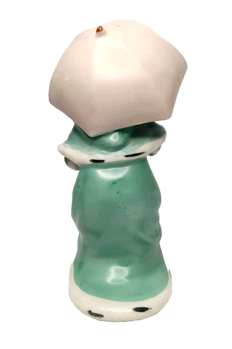 Vintage Ceramic Figurine Lady with Umbrella Made in Japan 6" Tall - Picture 4 of 6