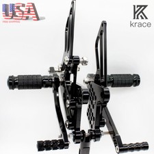 For Ninja600 ZX6R ZX636 Kawasaki 2009-2025 Rearset Footrest Foot Pegs Pedals Set