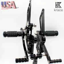 For Ninja600 ZX6R ZX636 Kawasaki 2009-2025 Rearset Footrest Foot Pegs Pedals Set