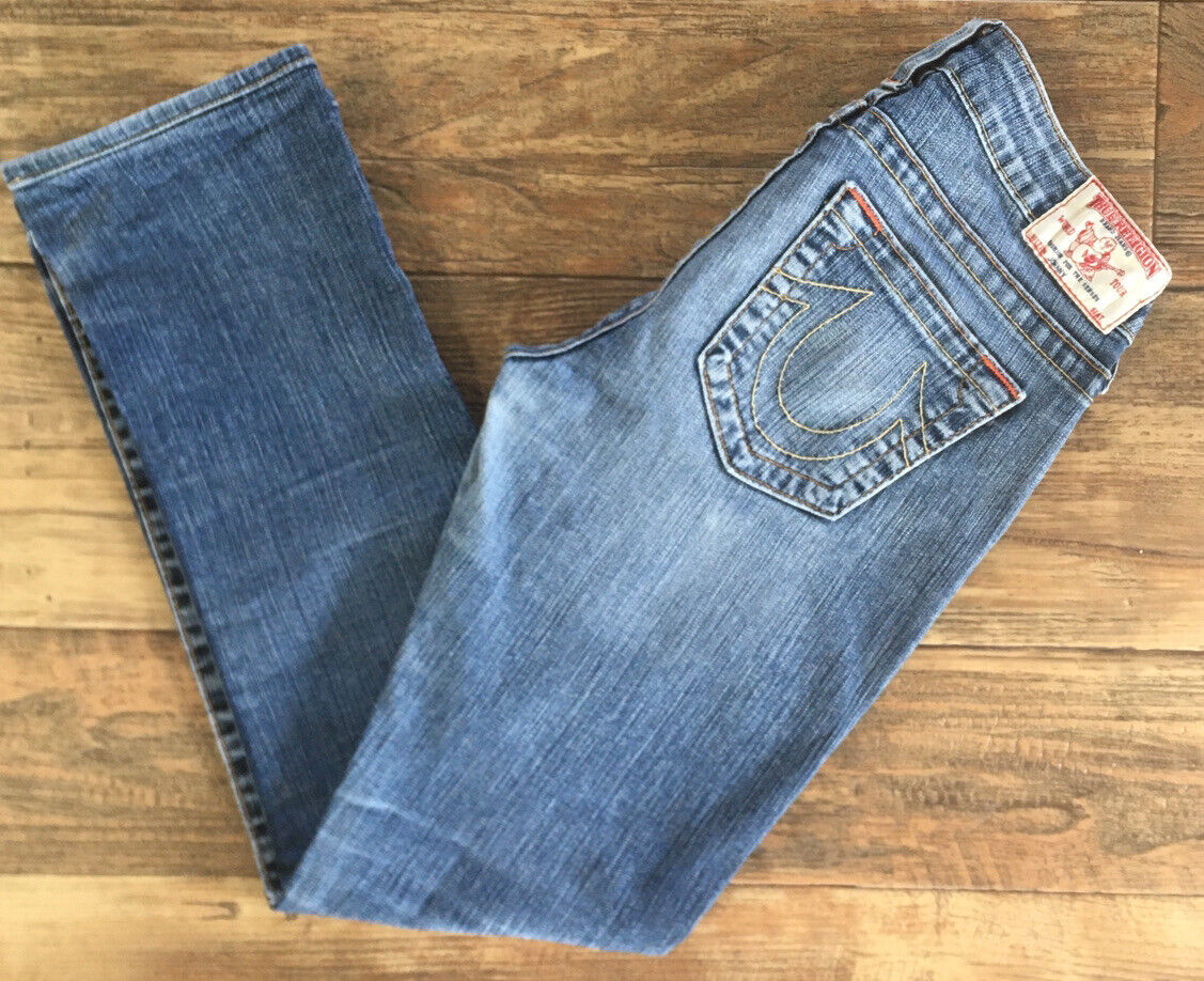 True Religion Women's Johnny Straight Leg Jeans - Size 28 x True Religion Women's Johnny Straight Leg Jeans - Size 28 x