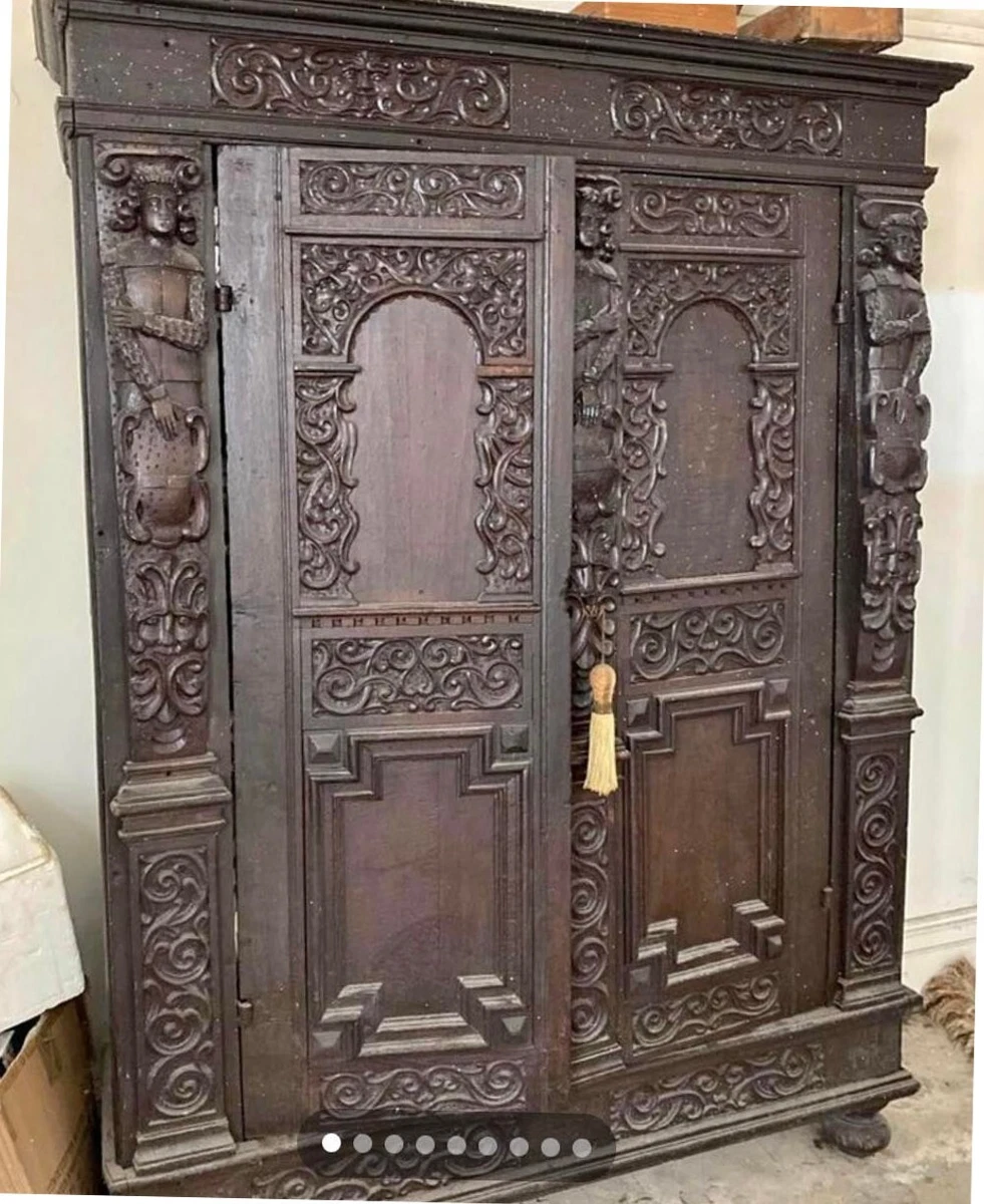 Antique english armoire deals