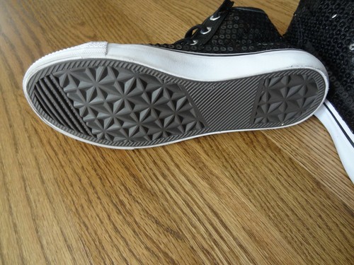 Balera Style schwarze Pailletten WL6034 Hip Hop Schuhe-Kindergröße 5AM - Bild 4 von 7