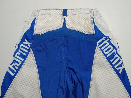 Thor MX AC Motocross Racing Dirt Bike Pants/jersey USA 28/ YXL 2007 Blue White - Picture 7 of 12
