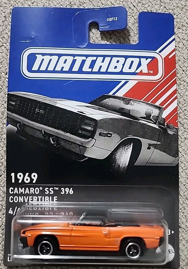 MATCHBOX CONVERTIBLE SERIES 1969 CAMARO SS 396 | eBay