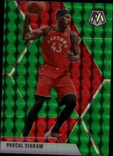 2019-20 Panini Mosaic Green Prizm Pascal Siakam Toronto Raptors #19