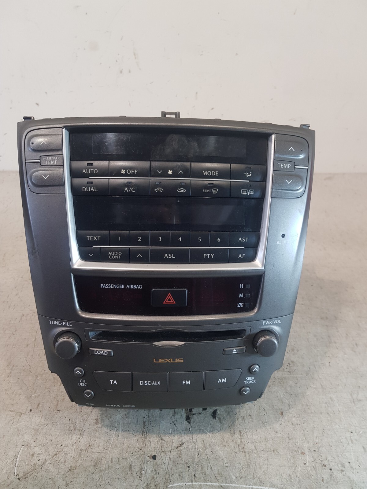 2007 LEXUS IS 220D CD PLAYER RADIO HEAD UNIT & CLIMATE CONTROL 8612053370 eBay