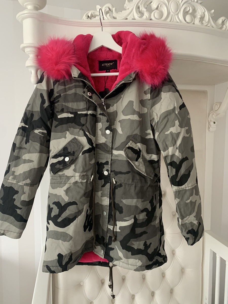 Veste Parka Mit Leo Fell Damen Parka Ruth Mit XXL Pelzkragen Fuchs