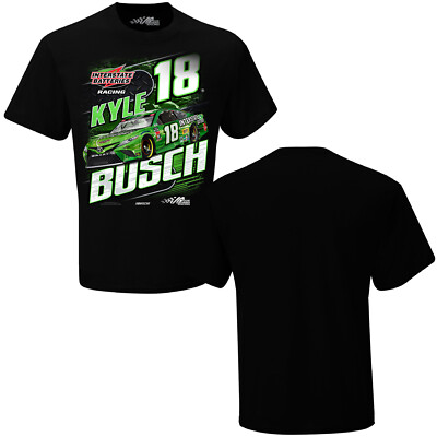 Kyle Busch Checkered Flag Sports #18 Interstate Batteries Camber Tee FREE