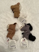 Manhattan Toy Finger Follies Finger Puppets Horses Clippity-Clops 2001 NWT