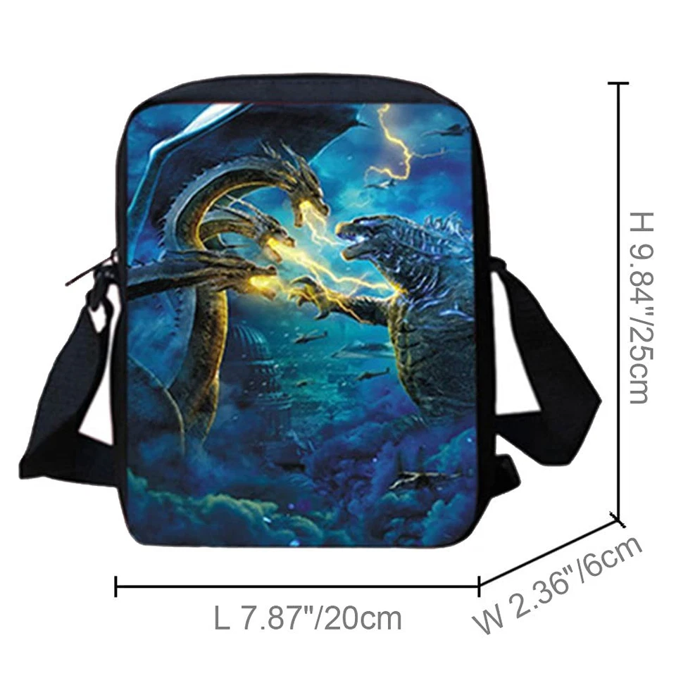 Juego de Mochila y Bolsa de Almuerzo Monster Dragon para Niños, Mochilas Escolares de Hombro... Foto 3 de 4