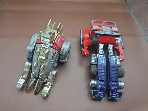 Vintage Transformers Lot 2 Figures Truck and Dinosaur  Parts