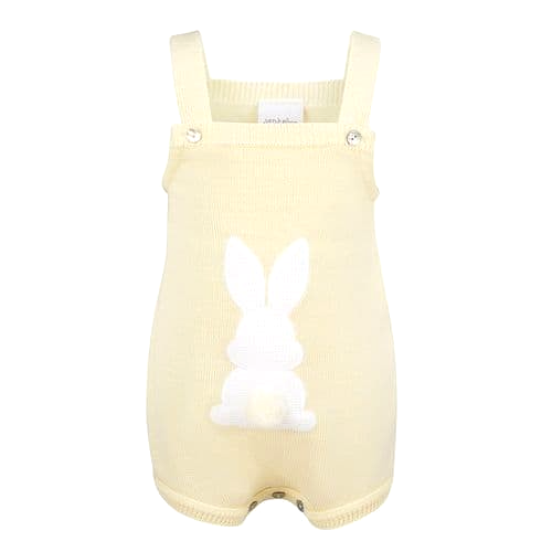 Dandelion Lemon Bobtail Bunny Baby Romper - 3-6 months