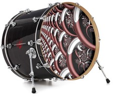 Vinyl Decal Skin for 20" Bass Kick Drum Head Chainlink