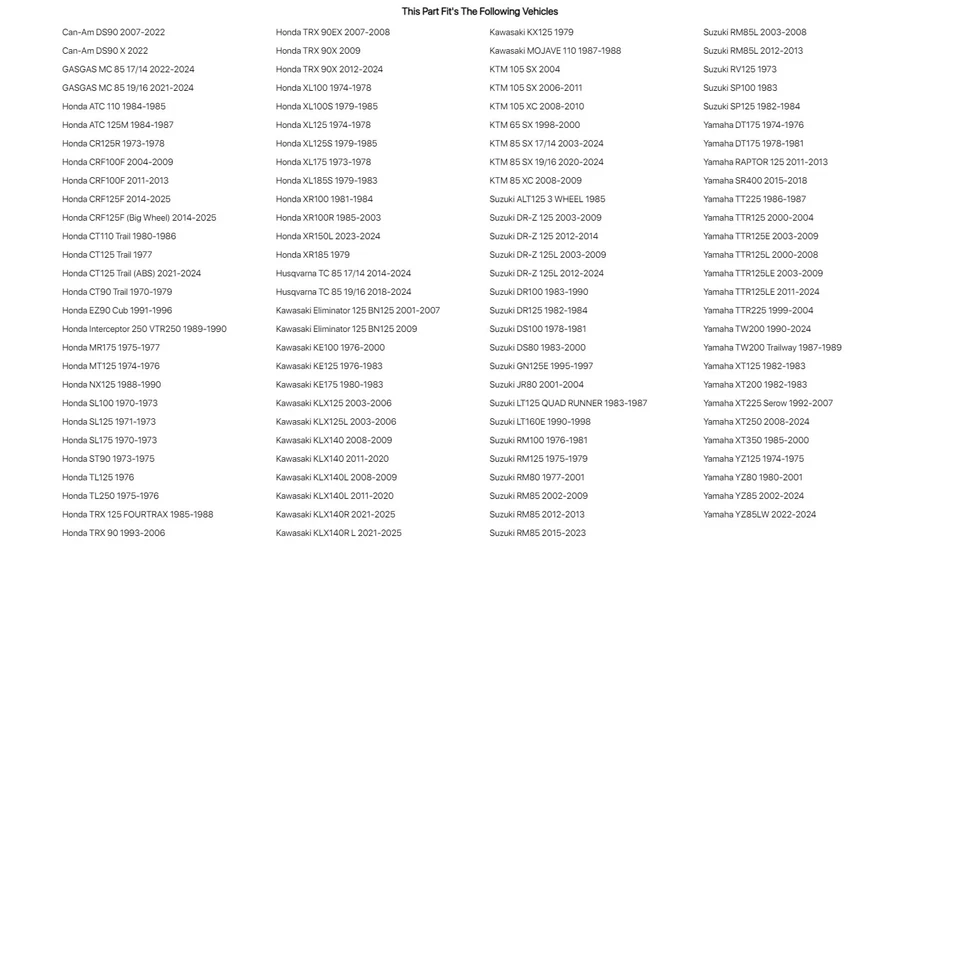 Eslabón maestro de cadena profesional Primary Drive 428 C para HONDA TL250 1975-1976 Foto 4 de 4