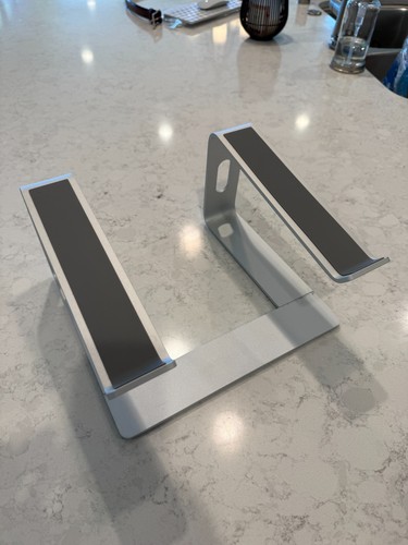Ergonomic design aluminum laptop stand mount Riser Holder 10"~17" laptop Macbook - Picture 3 of 5