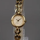 SEIKO LUCENT 1992 Quartz Vintage 4N21-0480 Women's Watch Gold 21mm NewBattery