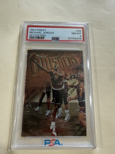 Topps 1997 Finest Finishers Michael Jordan #39 PSA Graded Chicago Bulls