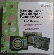 New Justrite Harmony Classic Circle Stamper Ensemble 3 3 1/4" Diameter