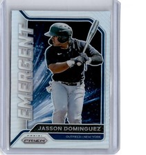 2021 Panini Prizm #EM8 Jasson Dominguez Emergent Silver Prizm