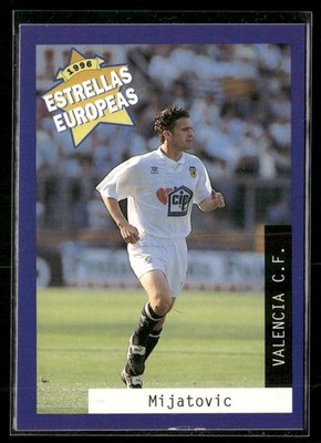 1996 Panini Estrellas Europeas Pedrag Mijatovic (Crease) Valencia #53