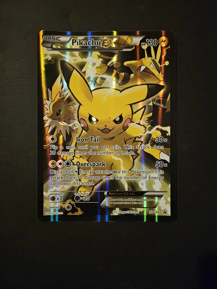 Xy124 Pikachu, Xy121 Charizard, Xy122 Blastoise, Xy123 Venusaur NM+ Jumbo Set Foto 2 de 4