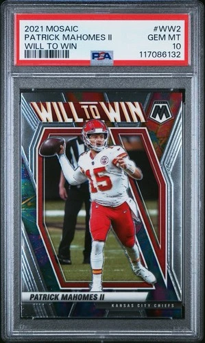 Patrick Mahomes II 2021 Mosaic Will To Win #WW2 PSA 10 GEM MT Football