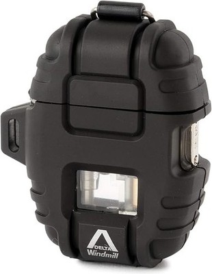 WINDMILL Lighter Delta Turbo Windproof Height Outdoor Camp Color Black