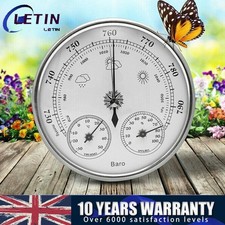 Analog Barometer Thermometer Hygrometer Weather Station for Indoor Outdoor PMMA