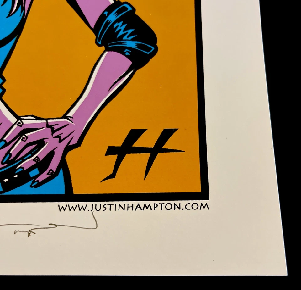 Póster Justin Hampton Roller Derby Rollergirls 2006 Champion Bout Wolf Sexy Girl Foto 3 de 4