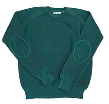 Ben Sherman Teal Green Crewneck Cotton Knit Sweater Jumper Men Size Medium