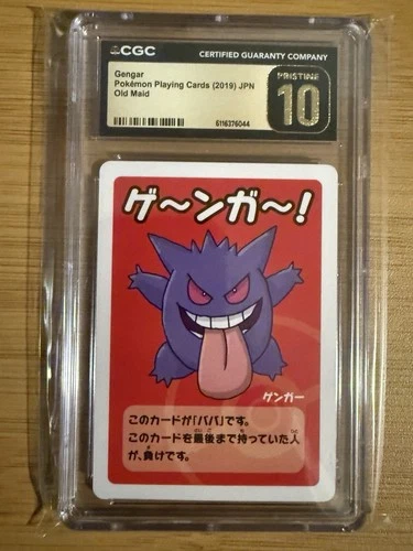 Gengar 😈 Pokemon Playing Cards Old Maid (2019) 👿 CGC 10 Pristine