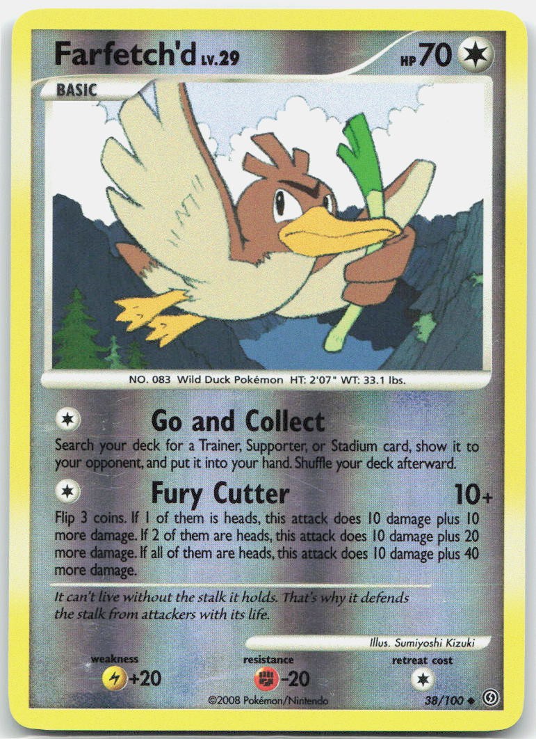 Farfetch'd Reverse Holo Uncommon Stormfront 38/100 NM