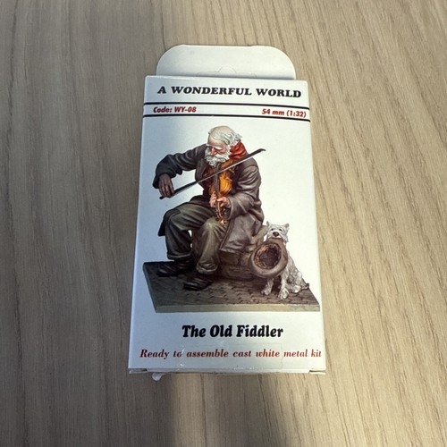 Andrea Miniatures The Old Fiddler 54mm Model Unpainted Kit - Fast Post - Picture 6 of 10