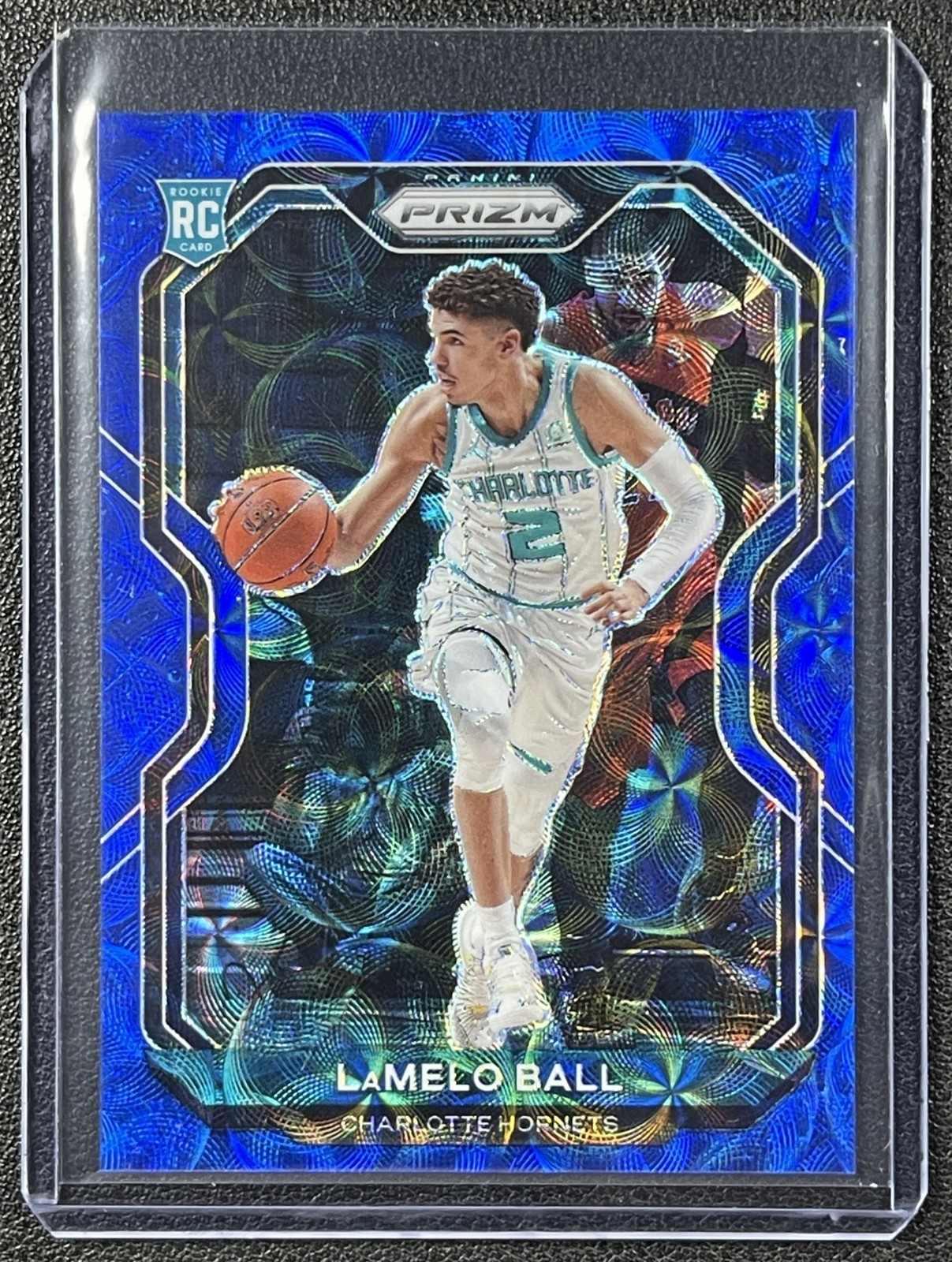 LAMELO BALL 2020-21 PANINI PRIZM #278 ROOKIE RC CHOICE BLUE PRIZMS 24/49 HORNETS